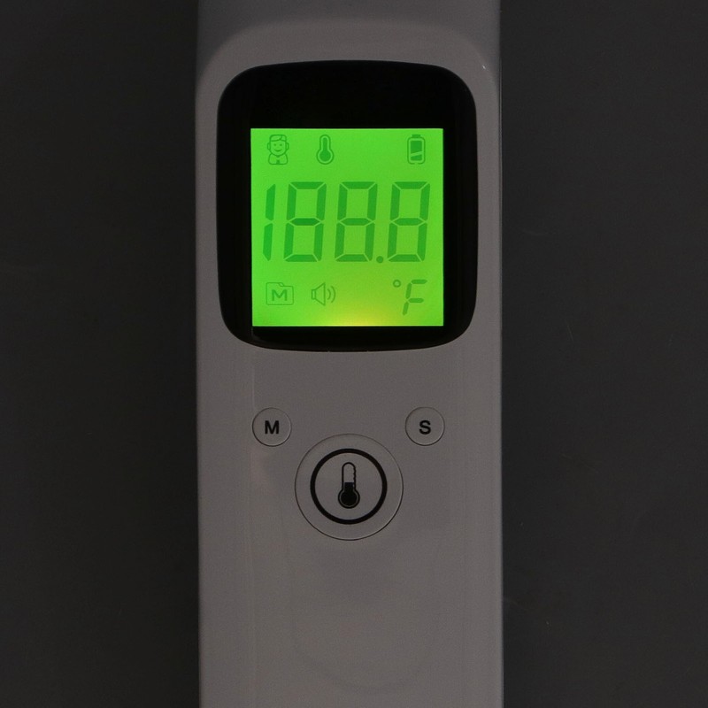 Forehead Thermometer White Large Display Memory Function Handheld Infrared Baby