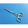 HTI AUTOCLAVABLE GOLD HANDLE PASSIVATED MOSQUITO HEMOSTAT LOCKING FORCEPS 5"