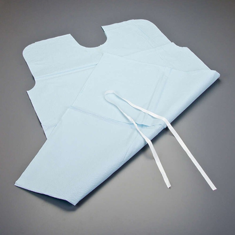 Graham Medical 222 3-Ply Tissue Exam Gown, 30" Width, 42"