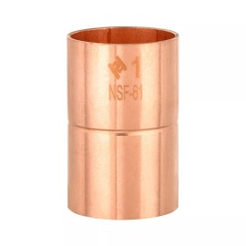 Efield 10 PCS EFIELD 1" C X 1" C Copper Coupling With Rolled Stop, Lead Free