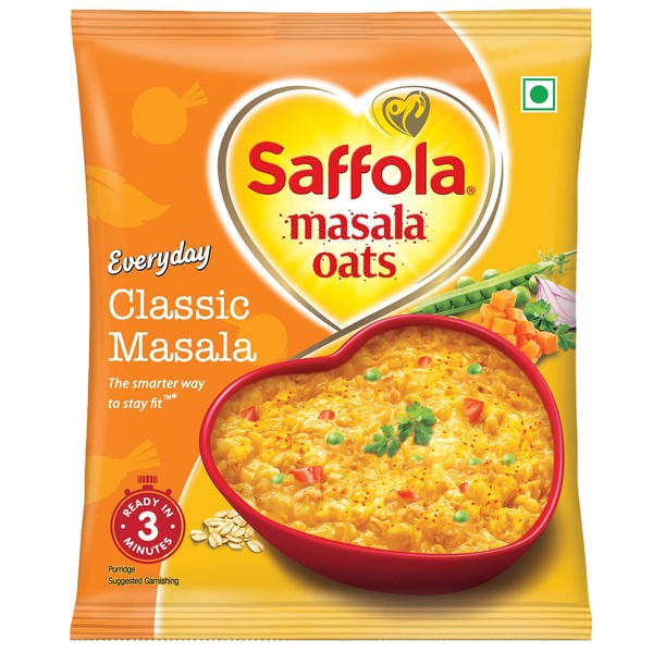 Saffola Masala Oats - Classic Masala, 39 Grams (1.37 oz)