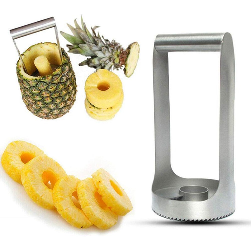 UPKOCH Pineapple Corer Stainless Steel Fruit Cutter Peeler Pineapple Cutter