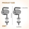 Vierone 2 Pcs Toilet Seat Hinges, Replacement Fittings, Easy &