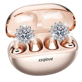 xzqioue Jewelry-Inspired Clip On Earbuds,Comfortable Fit Open Ear Clip-On Headphones,Wireless Bluetooth Ear Cuff Headphones for Women,Removable Clip Earbuds Accessories