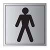 V Safety General Door-Gents Toilet Sign - 200mm x 200mm