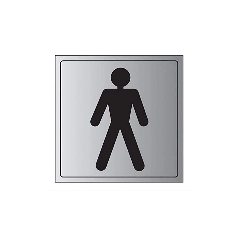 V Safety General Door-Gents Toilet Sign - 200mm x 200mm
