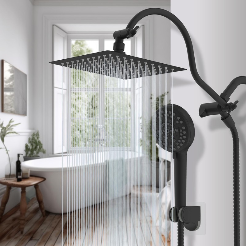 Hibbent All Metal CUPC Certified Shower Head, 8'' High Pressure