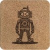 'Clockwork Steampunk Robot' Square Cork Trivet/Pot Stand (TR00025305)