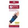 OTC Wrist Brace, Compression Recovery, Gel Insert, encircling Strap, Gray