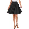 EXCHIC Women's Casual Stretchy Flared Skater Skirts Basic A-Line Pleated