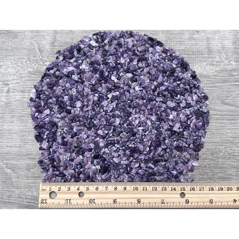 Wholesale Natural Semi Tumbled Lepidolite Gemstone Chips, Crushed Mini Crystals,