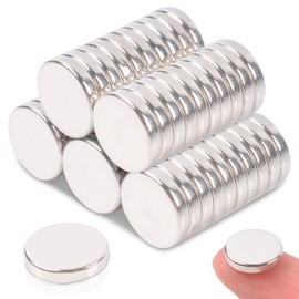 Aenienoe Neodym Magnete 52 Kleine Magnete Stark Runde 10x2mm Mini Magnet für Pinnwand Magnettafel Kühlschrank Whiteboard Handwerk Fotos Magneten Extra Stark