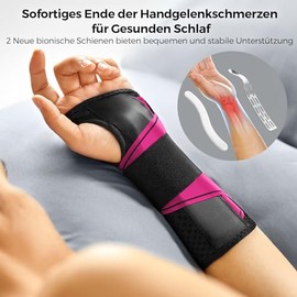 FREETOO Lightweight Fit Wrist Support with Bionic Carpal Tunnel Splint, [Single Stage Wear] Wrist Bandages for RSI, Tendonitis, Extended Wrist Splint for Right Hand