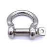 Pack of 5 Curved Shackles Stainless Steel V4A Diameter 6