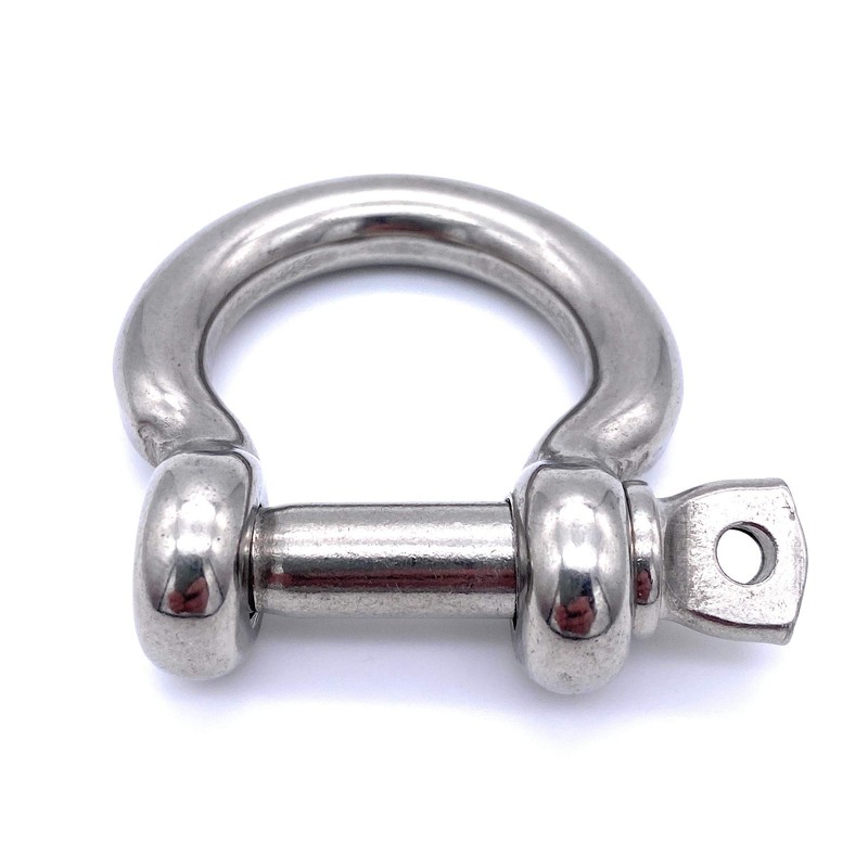 Pack of 5 Curved Shackles Stainless Steel V4A Diameter 6