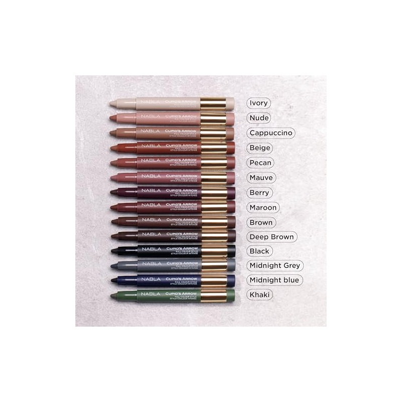 NABLA Cupid's Arrow Longwear Stylo, Black, Long-Lasting and Highly Pigmented