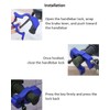Greluma 1 x robust motorcycle lock, theft-proof, adjustable bicycle handlebar