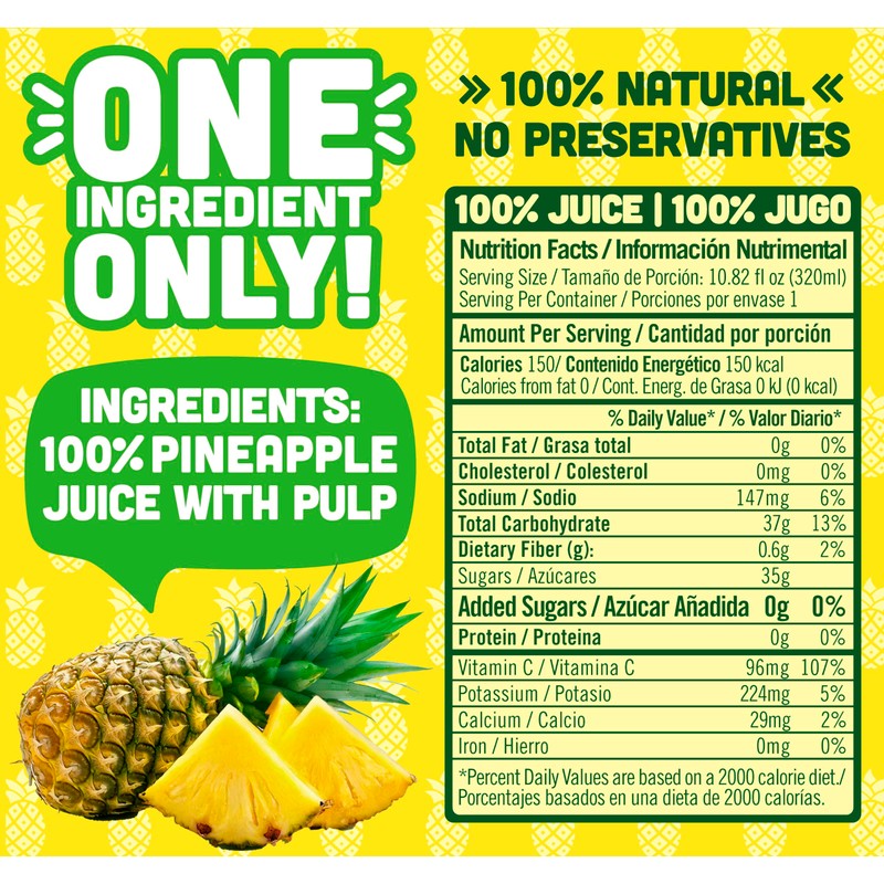 NILO Pineapple Juice | 100% Squeezed Pineapple Pina | NO