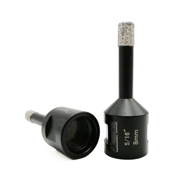 SHDIATOOL Diamond Hole Saw Cutter 2pcs 8mm Dry Drilling Bits