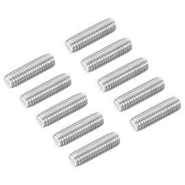 uxcell 20Pcs M6-1.0x20mm Fully Threaded Rods, Threaded Rods Bar Studs, 304 Stainless Steel Long Thread Screws Hardware for U-Bolts, Anchors, Clamps, Hangers, Silver