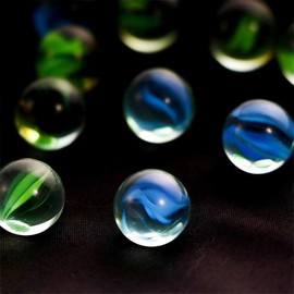 Pxiryanlow 10pcs Random Colors 14mm Colorful Mixing Glass Marbles Assorted Colors Glass Marbles Round Marbles Toy for Marble Games Fish Tank Home Decor Sports and Outdoor Play