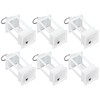6PCS Ramadan Decorative Lights House Shape Plastic Wind Light Fireplace
