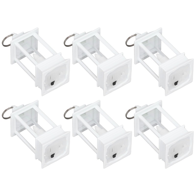 6PCS Ramadan Decorative Lights House Shape Plastic Wind Light Fireplace