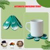 CHAQI Christmas Tree Shaped Coasters and Trivet Set, 3-Piece Folding