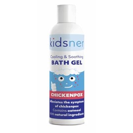 Kidsner Chickenpox Cooling & Soothing Bath Gel for Children – Relieves Itching & Irritation – Oatmeal & Natural Oils – Gentle for Sensitive Skin – 150ml