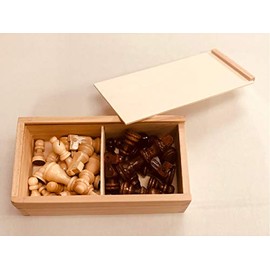 Wooden Chess Pieces Set in Box