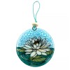 Ruth and Wilde White Lotus Flower Christmas Tree Ornament -