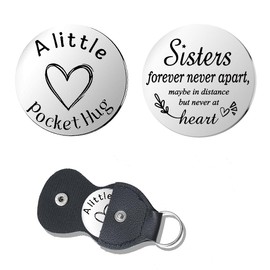 Sister Pocket Hug Gifts from Sisters Birthday Christmas Gifts for Women Female Friends from Besite Brother Soul Sisters Gifts for Sisters In Law Long Distance Gifts for Step Bonus Sister