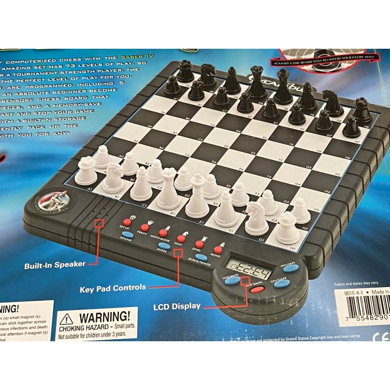 EXCALIBUR ELECTRONICS SABER IV COMPUTER Chess Set - BRAND NEW