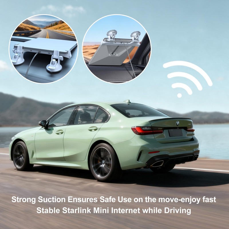 Linkoostar for Starlink Mini Mount for Dashboard, for Starlink Mini