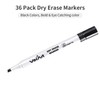 VOKART 30 Pack Black Dry Erase Markers Bulk, Chisel Tip