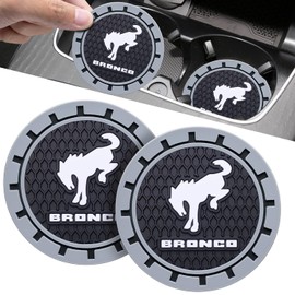 Silicone Cup Holder Coaster for Ford Bronco - 2 Pack