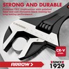 ARROW 10-Inch Adjustable Wrench, Cr-V Steel, Wide Jaw Black Oxide