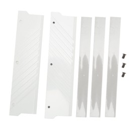 Memory RAM Heat Sink MEO PMOAB G Aluminum Alloy Memory RAM Cooler DDR5 Heatsink for Computer Water Cooling System White