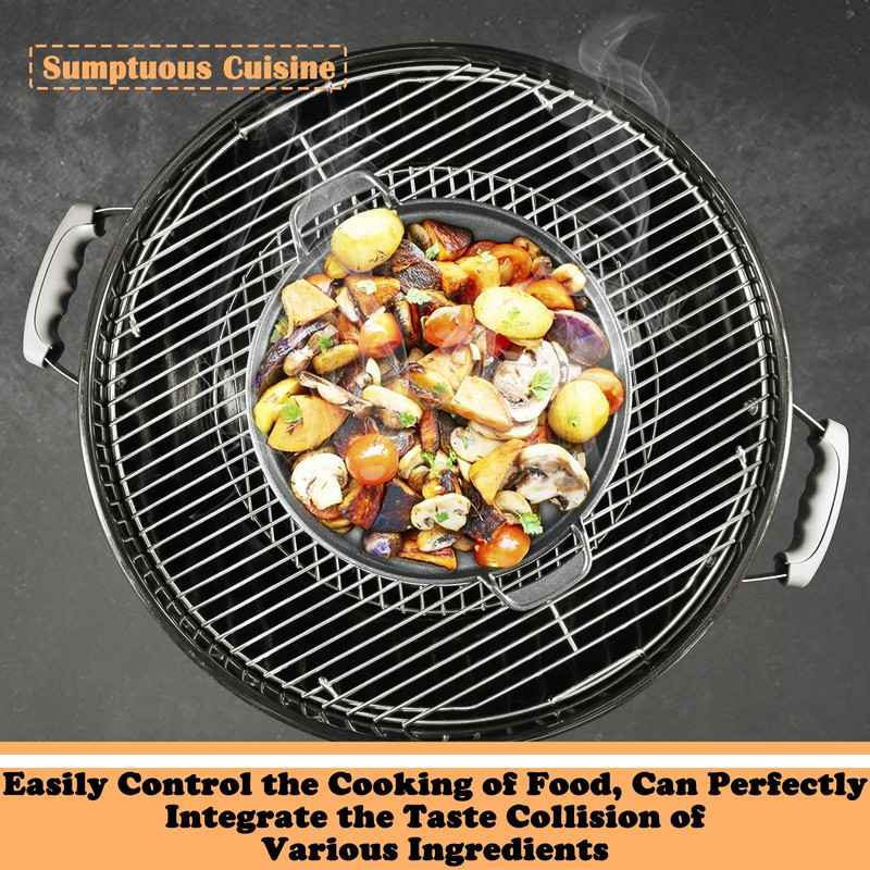 Hisencn 7421 Gourmet BBQ System Griddle for Weber 22 1/2
