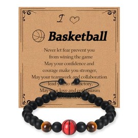 Birthday Gifts for Son Grandson Basketball Bracelet Gift for Brother Nephew Adjustable Sports Bracelet for Friend Bff Graduation Gifts for Basketball Lovers Gift for Son Bff Basketball Accessories