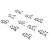 100pcs Cat Shape Paper Clips Increased Slip Resistance Rustproof Metallic