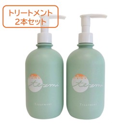 tezmi Tezumi Moisture Repair Treatment, Set of 2 [Ume Fruit Extract Blending, Mild Treatment, Moisturizing, Supple, Takasaki City's White Kaga Plum, 13.5 fl oz (400 ml) each] (2 Treatments)