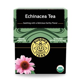 Buddha Teas Organic Echinacea Tea - OU Kosher, USDA Organic, CCOF Organic, 18 Bleach-Free Tea Bags