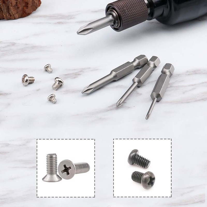 Mesee 12Pcs Magnetic Phillips Screwdriver Bit Set with 1/4-inch Hex