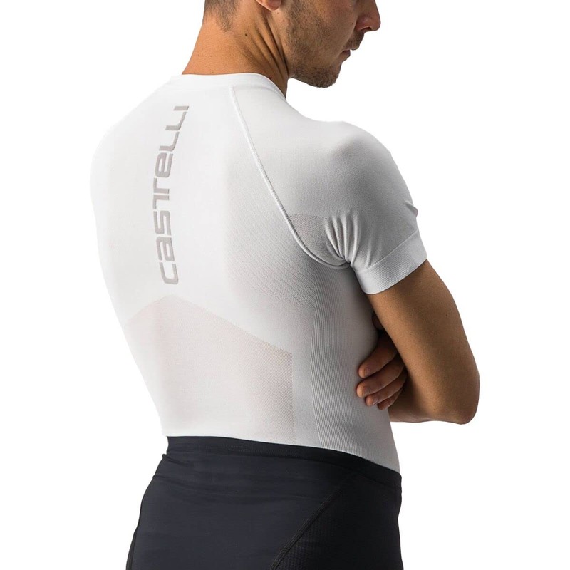 Castelli Core Seamless Base Layer Ss, Intimo Ciclismo Uomo, White,