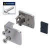 RYPRY Pack of 4 Flat Base Glass Clamps 4-10 mm