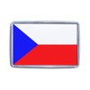Czech Republic Flag - Small Plastic Fridge Magnet
