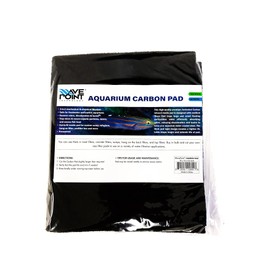 Wave Point Super Activated Carbon Pad Cut to Fit for Aquariums Pond Nitrate Ammonia, Phosphate Remover Pads, and Dual Bonded Pads (18" X 10" - 1PK)