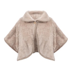 Afindern Wearable Blanket Shoulder Pad Cold Protection Fluffy Lightweight Warm Shoulder Insulation Cape Roomwear Front Opening Office Homewear Bedding Respect for the Elderly Day Present