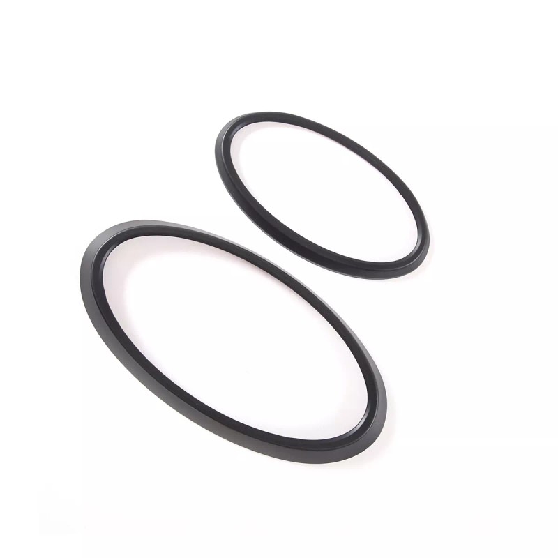 car-attention Matte Black Front/Rear Emblem Badge Logo cover trim For